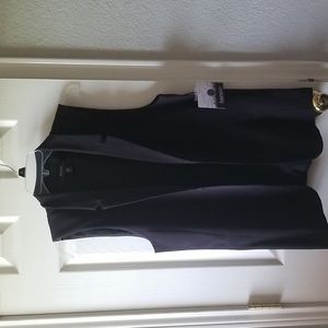 Black open vest by Kensie NWT